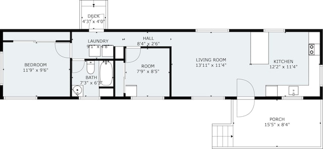 14 Lakeshore Dr, Belgrade, ME 04918 - floor plan / room layout
