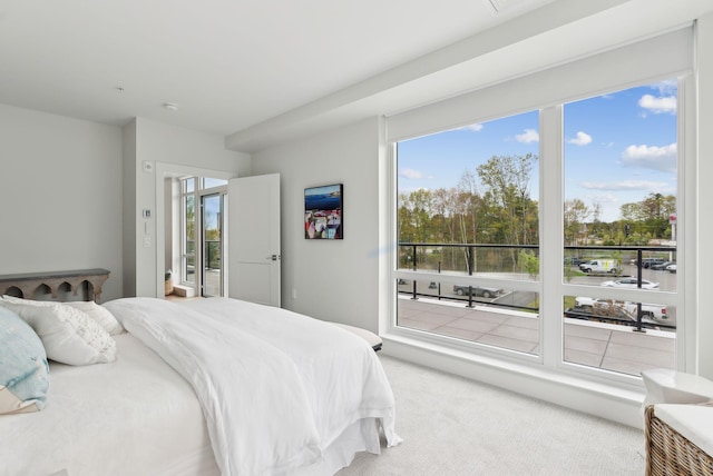 267 US Route 1 Unit 206, Falmouth, ME 04105 - carpeted bedroom featuring access to exterior