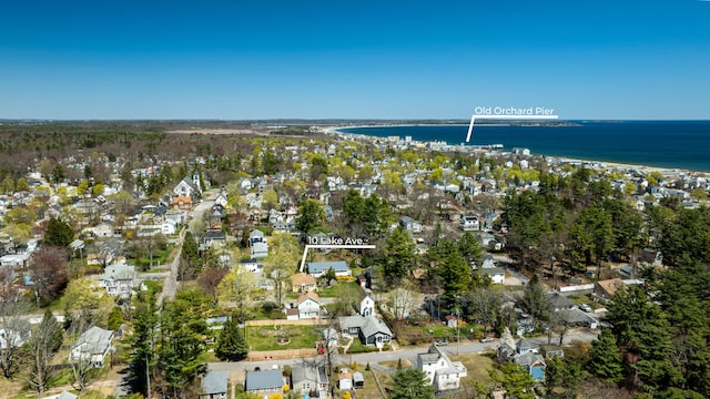 10 Lake Ave, Old Orchard Beach, ME 04064 - aerial view of property's location featuring a large body of water and nearby suburban area