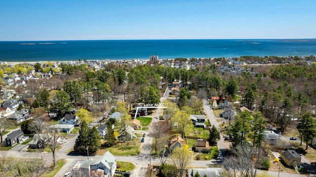10 Lake Ave, Old Orchard Beach, ME 04064 - aerial overview of property's location featuring nearby suburban area and a large body of water