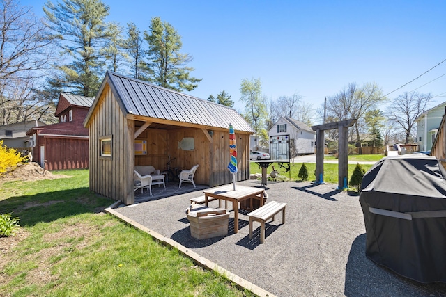 10 Lake Ave, Old Orchard Beach, ME 04064 - view of patio / terrace featuring an outbuilding