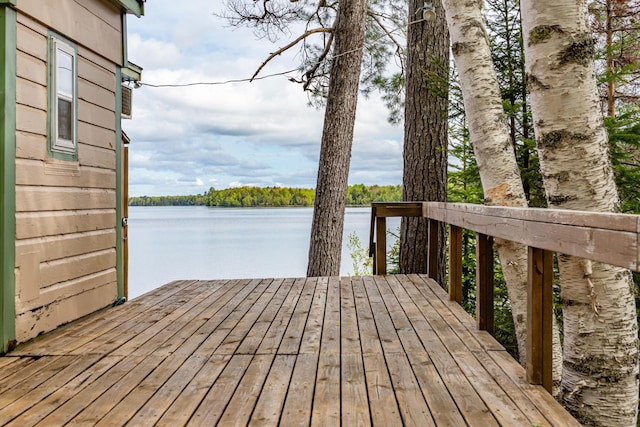 18 Breezy Knoll Dr, Princeton, ME 04668 - deck with a water view