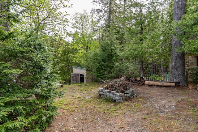 18 Breezy Knoll Dr, Princeton, ME 04668 - view of yard featuring an outdoor structure