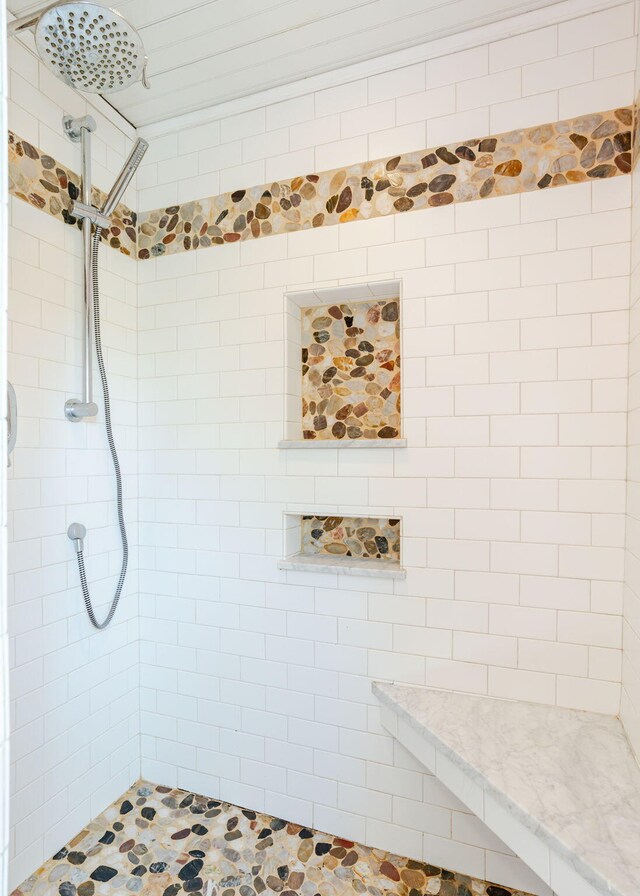 11 Saccarappa Ln, Scarborough, ME 04074 - bathroom with tiled shower
