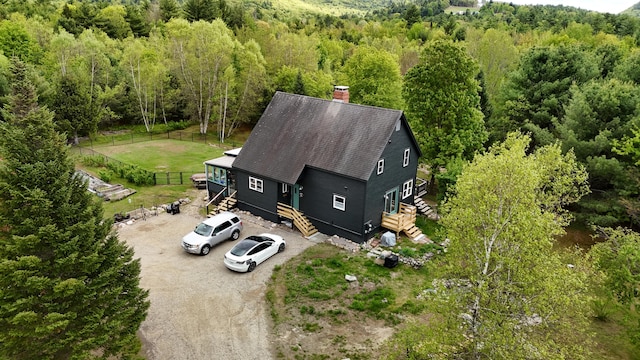13 Bishop Farm Rd, Brownfield, ME 04010 - view from above of property featuring a forest