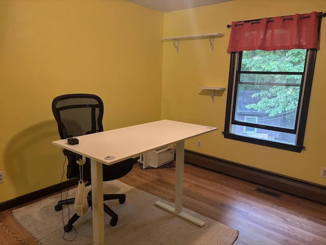 270 Mccrillis Corner Rd, Wilton, ME 04294 - office area featuring wood finished floors