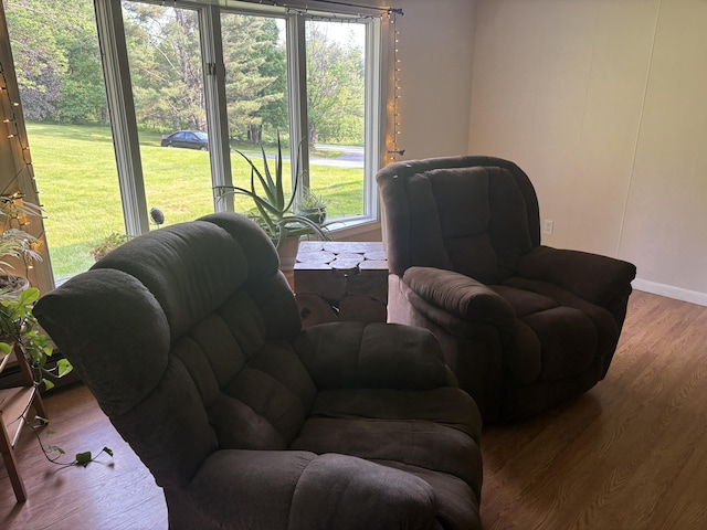 270 Mccrillis Corner Rd, Wilton, ME 04294 - living area featuring wood finished floors and baseboards