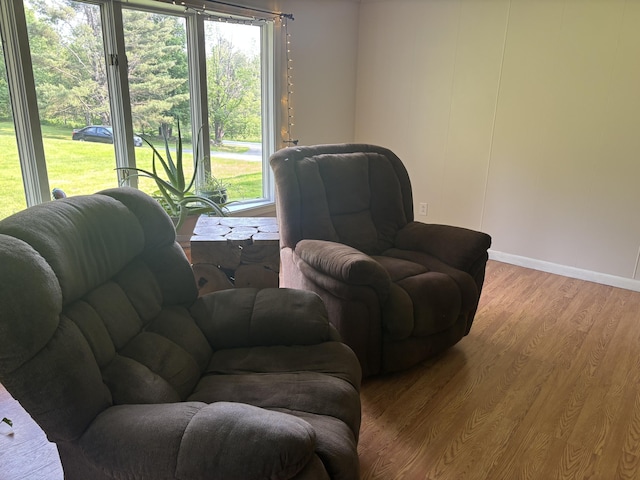 270 Mccrillis Corner Rd, Wilton, ME 04294 - living area featuring wood finished floors and baseboards