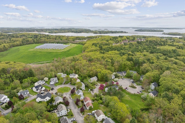 7 Apple Ledge Dr Unit 7A, Portland, ME 04103 - view of property location with a nearby body of water, a forest, and nearby suburban area