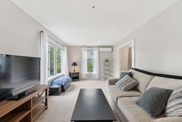 7 Apple Ledge Dr Unit 7A, Portland, ME 04103 - living area with carpet and a wall unit AC