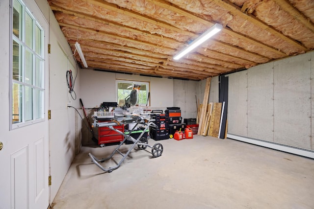 30 Maxfield Dr, Orono, ME 04473 - basement featuring a baseboard heating unit