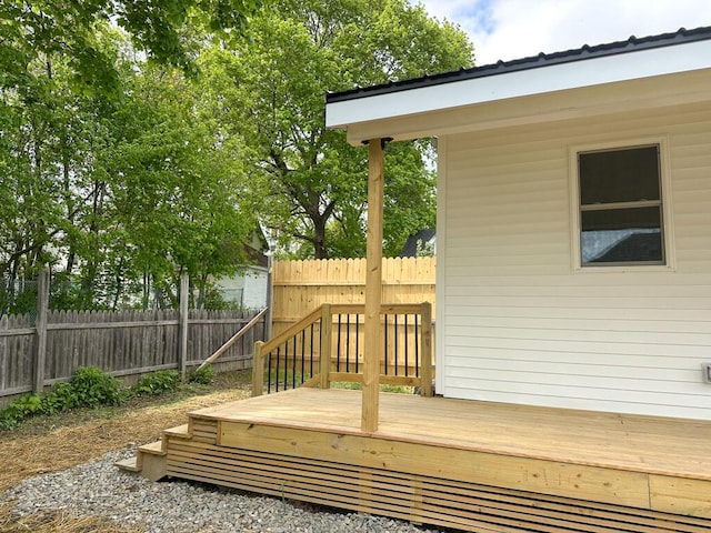 70 Pearl St, Bangor, ME 04401 - deck featuring a fenced backyard
