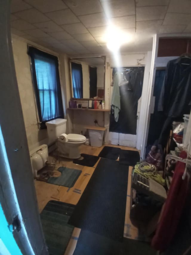 284 Old Brunswick Rd, Gardiner, ME 04345 - full bathroom featuring toilet and walk in shower