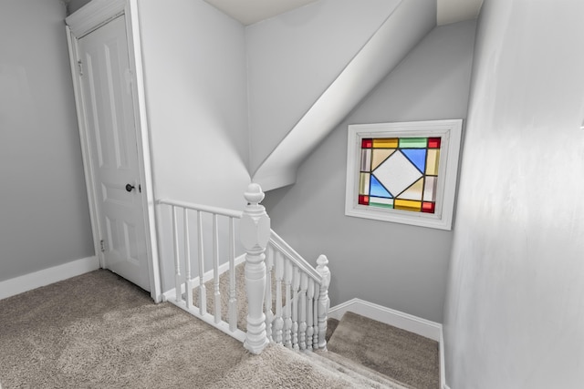 130 W Broadway, Bangor, ME 04401 - stairs with carpet flooring and baseboards