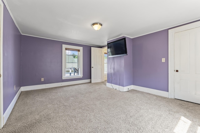 130 W Broadway, Bangor, ME 04401 - unfurnished bedroom featuring carpet and ornamental molding
