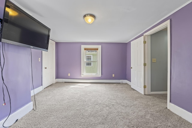 130 W Broadway, Bangor, ME 04401 - unfurnished bedroom featuring carpet flooring and a baseboard radiator