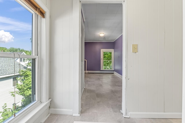 130 W Broadway, Bangor, ME 04401 - hall featuring baseboards and a baseboard heating unit