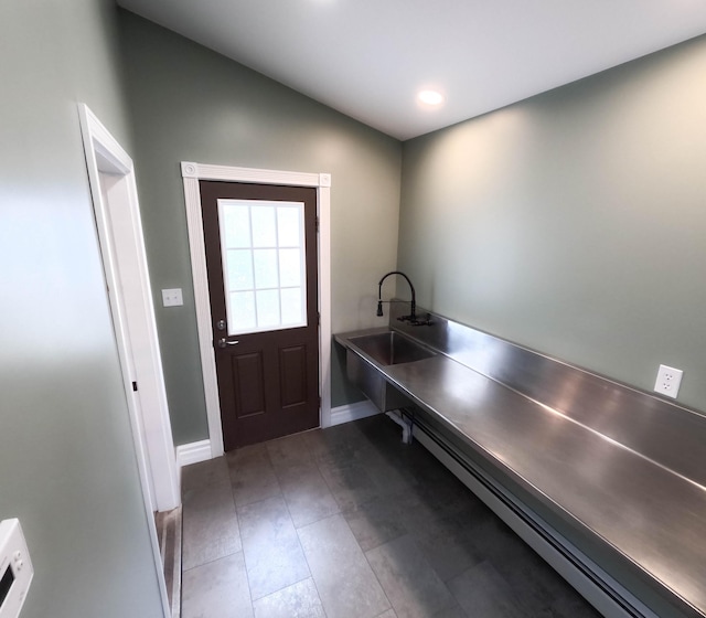 90 W Main St, Milo, ME 04463 - mudroom with baseboards and recessed lighting