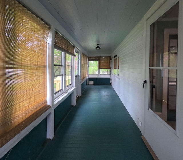 90 W Main St, Milo, ME 04463 - unfurnished sunroom featuring wooden ceiling