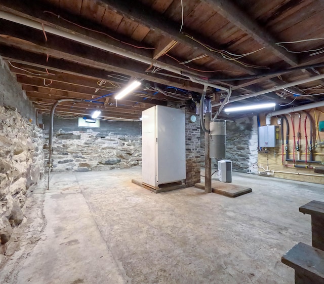 90 W Main St, Milo, ME 04463 - unfinished below grade area with a central vacuum unit