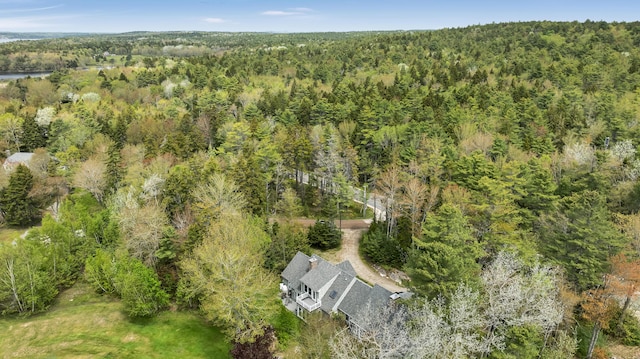 2 Round Cove Ln Unit 2, Phippsburg, ME 04562 - aerial view of a heavily wooded area