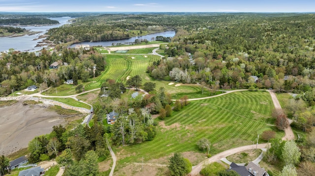 2 Round Cove Ln Unit 2, Phippsburg, ME 04562 - aerial overview of property's location featuring a large body of water and a forest