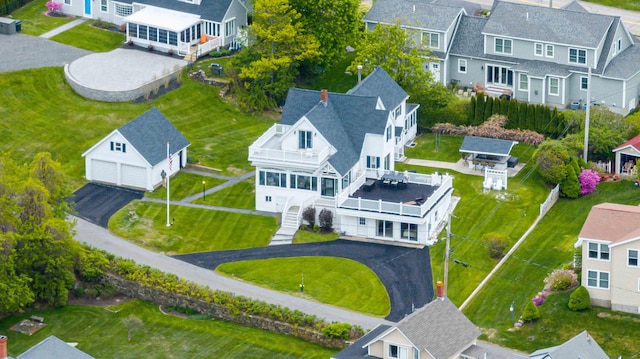 17 Bank Rd, York, ME 03909 - aerial perspective of suburban area