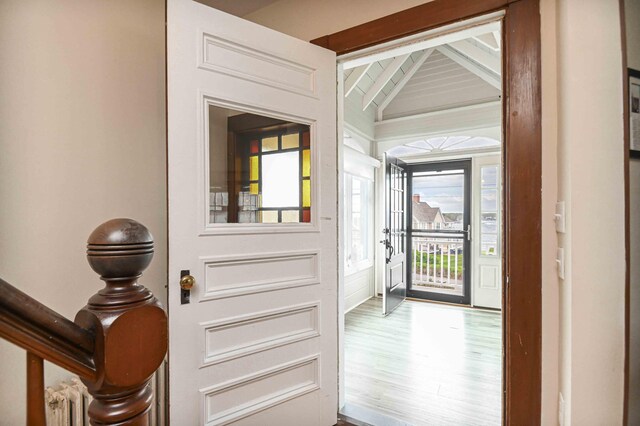 17 Bank Rd, York, ME 03909 - entrance foyer with wood finished floors