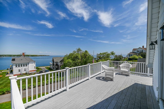 17 Bank Rd, York, ME 03909 - wooden deck with a water view