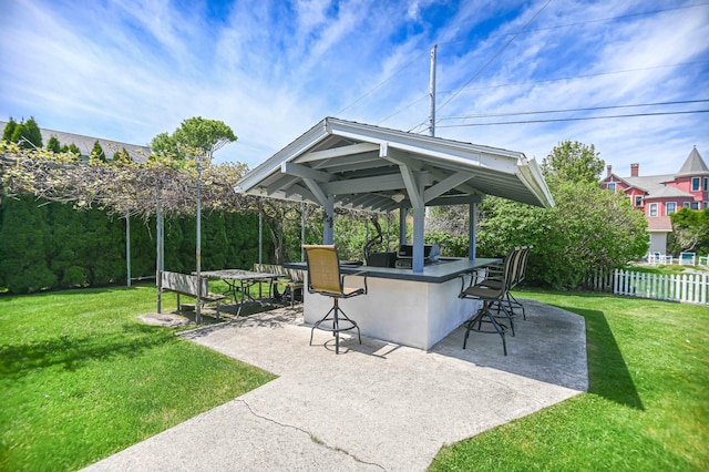17 Bank Rd, York, ME 03909 - view of patio / terrace featuring a gazebo and grilling area
