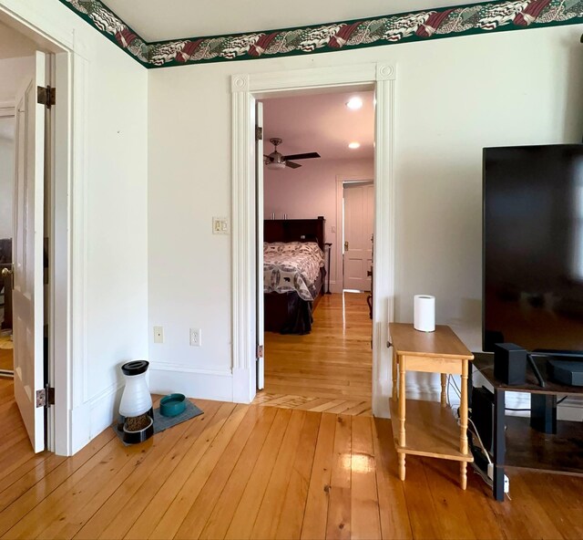 224 E Waterman Rd, Auburn, ME 04210 - corridor featuring light wood-style flooring and baseboards