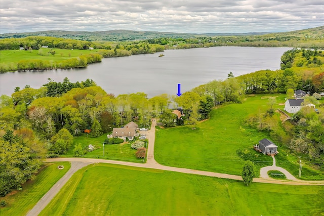 38 Cove Ln, Union, ME 04862 - aerial view of a large body of water