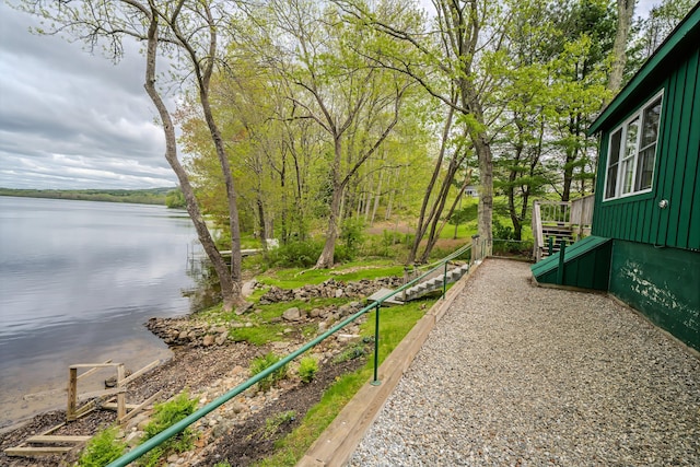 38 Cove Ln, Union, ME 04862 - view of yard with a water view