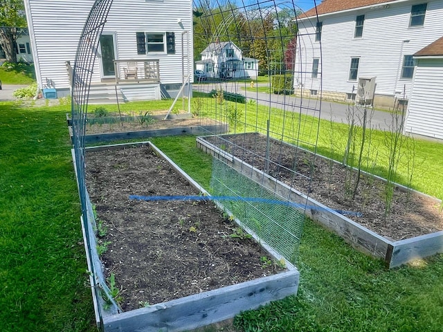 72 Winship St, Bath, ME 04530 - view of grassy yard with a vegetable garden