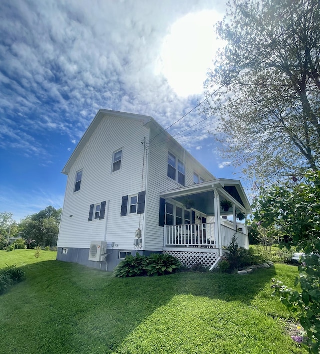 72 Winship St, Bath, ME 04530 - back of house with covered porch and a yard