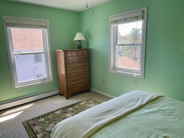 72 Winship St, Bath, ME 04530 - carpeted bedroom with baseboard heating and baseboards