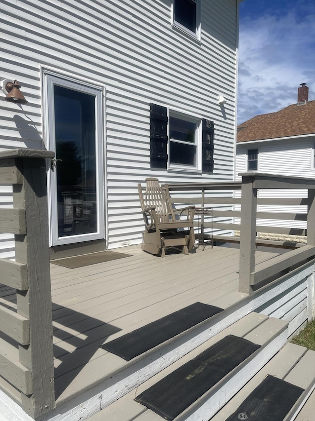 72 Winship St, Bath, ME 04530 - view of wooden deck