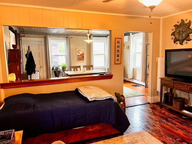 90 N Ave, Skowhegan, ME 04976 - bedroom with wood finished floors and ornamental molding