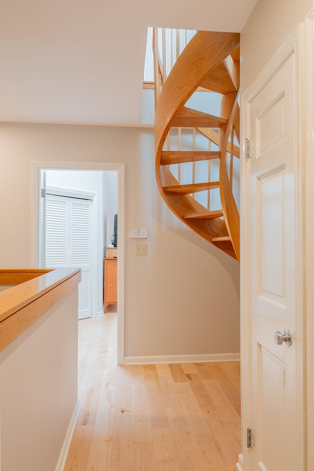 311 Chandlers Wharf Unit 311, Portland, ME 04101 - hallway featuring light wood-type flooring and baseboards