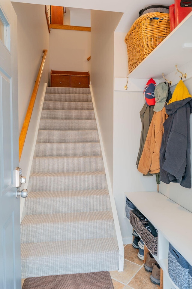 311 Chandlers Wharf Unit 311, Portland, ME 04101 - stairway featuring baseboards