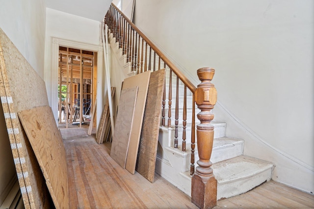 31 Bath St, Bath, ME 04530 - staircase with wood finished floors
