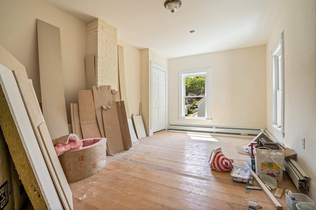 31 Bath St, Bath, ME 04530 - interior space featuring baseboard heating and light wood-style flooring