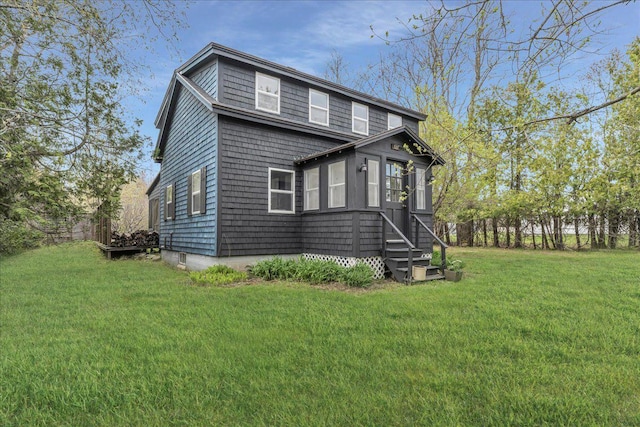 637 Falls Bridge Rd, Blue Hill, ME 04614 - view of front of property with a front yard