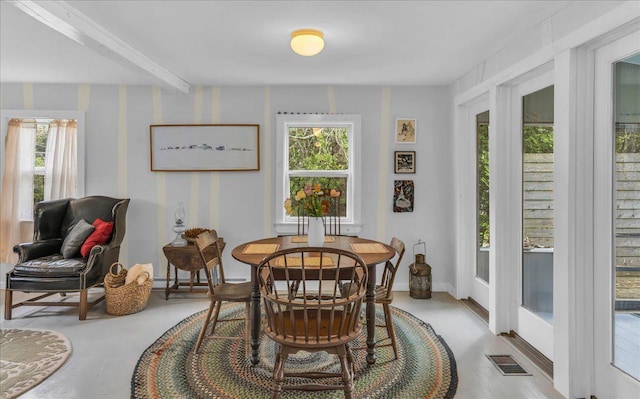 637 Falls Bridge Rd, Blue Hill, ME 04614 - dining area featuring baseboards
