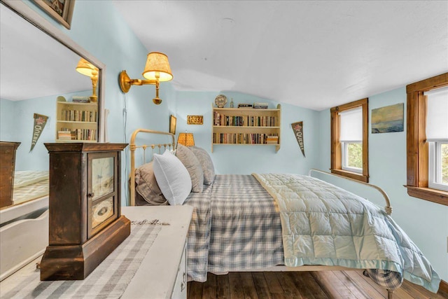 637 Falls Bridge Rd, Blue Hill, ME 04614 - bedroom featuring vaulted ceiling and wood finished floors