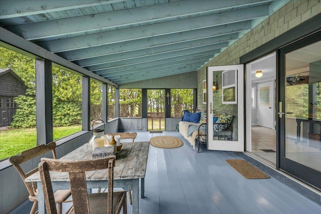 637 Falls Bridge Rd, Blue Hill, ME 04614 - sunroom / solarium with healthy amount of natural light and an outdoor living space