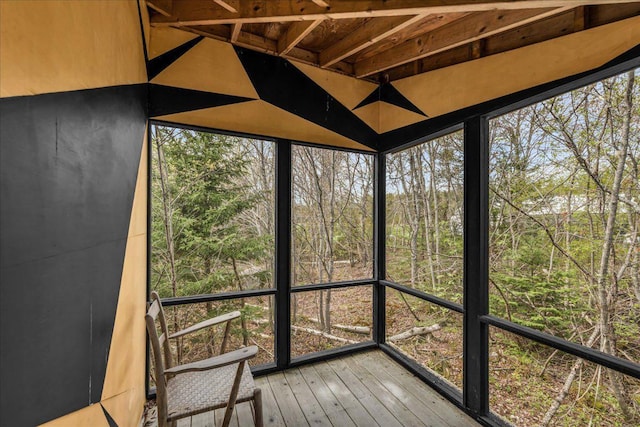 637 Falls Bridge Rd, Blue Hill, ME 04614 - view of unfurnished sunroom