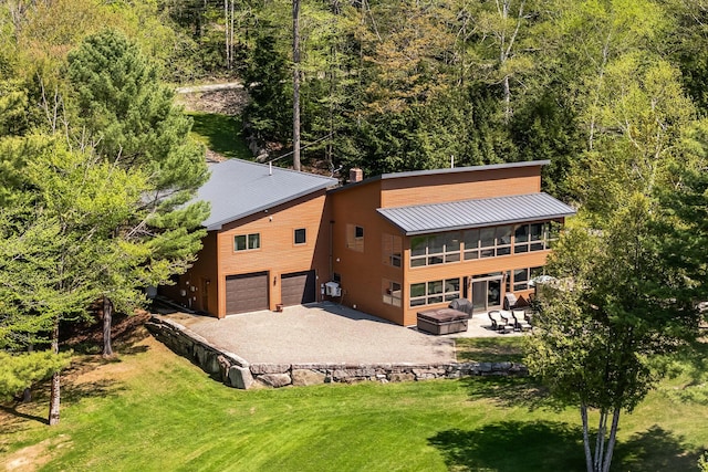 36 Sunset Dr, Saint Albans, ME 04971 - view from above of property featuring a heavily wooded area