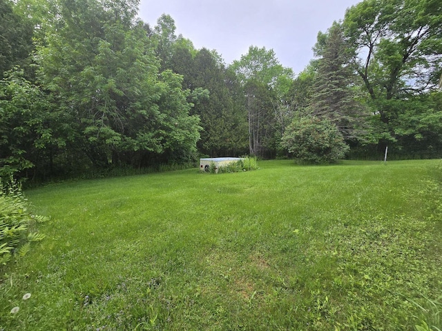 1132 College Ave, Old Town, ME 04468 - view of green lawn featuring a view of trees