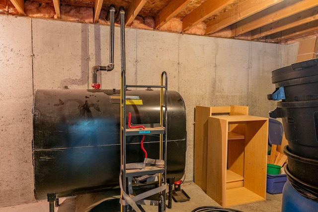 17 Easy St, Standish, ME 04084 - unfinished below grade area featuring oil tank